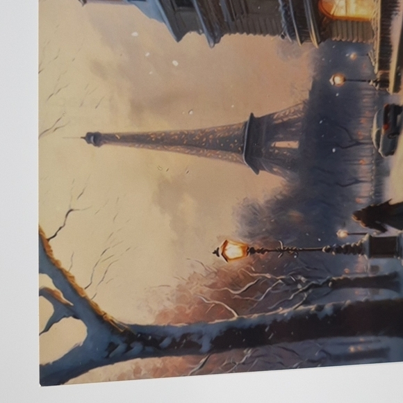 4x4 Paris Eiffel Tower Fantasy Watercolor Oil‎ Painting Wall Art Print - Picture 7 of 8